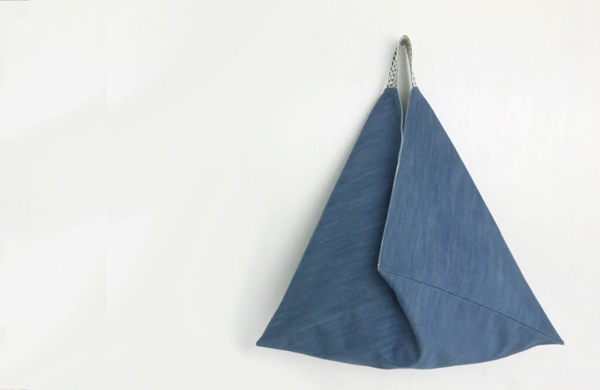 Triangle Bag-Denim