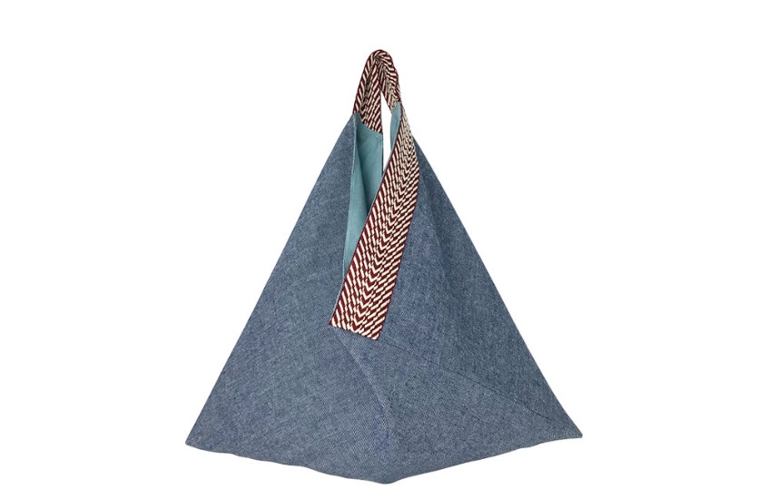 Triangle Bag-Twill Denim(BL)